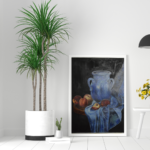 Grey Minimalist Wall Art Photo Frame Mockup for Instagram Post (1)
